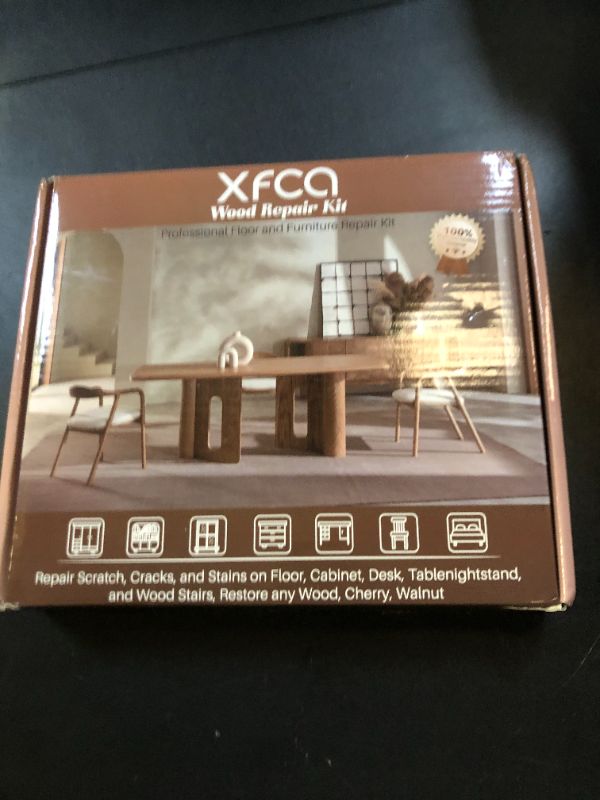 Photo 1 of XFCA Floor Repair Kit,Laminate Hardwood Vinyl Floor Repair Kit with Heat Pen DIY Manual Floor Furniture Touch Up Marker Wood Floor Wax Cover Scratches,Cracks,Holes for Cabinet,Table,Door