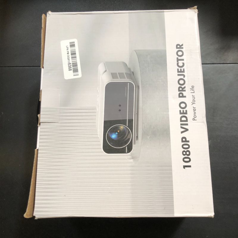 Photo 1 of [Auto Focus/Keystone] DBPOWER Projector 4K with 5G WiFi and Bluetooth, 600ANSI FHD Native 1080P Outdoor Movie Projector with 4P4D/PPT/Zoom, Mini Home Projector Compatible w iOS/Android/HDMI/TV Stick