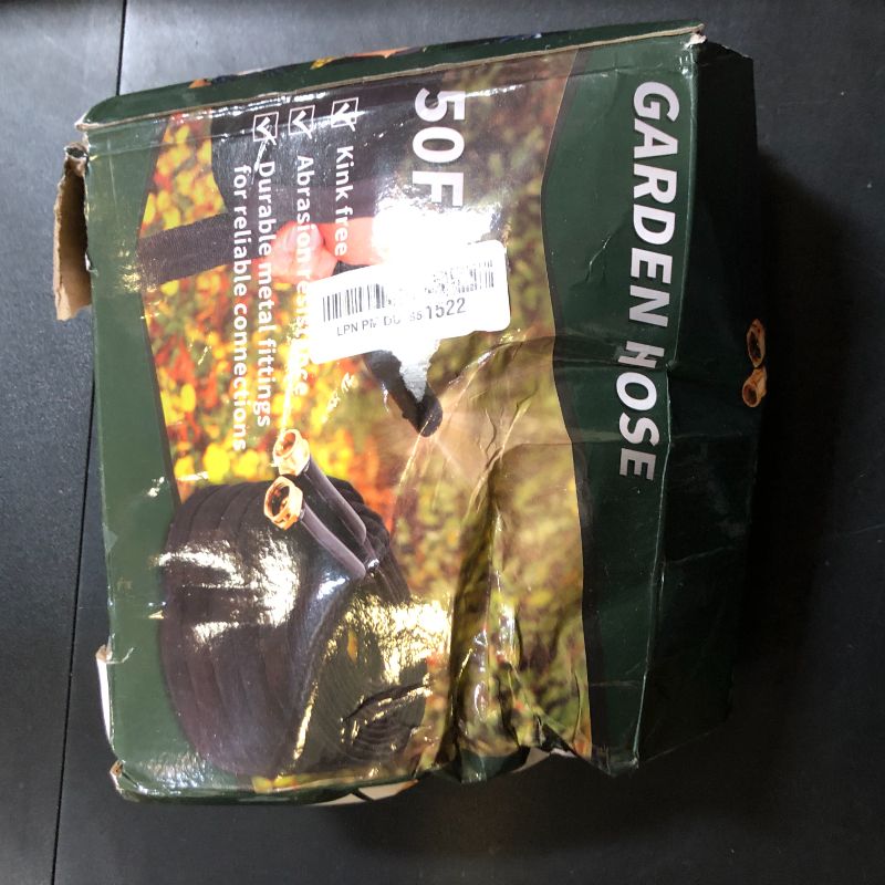 Photo 1 of Toolasin Garden Hose 50ft, Non-Expanding, Lightweight, Leak-Proof Metal interface, No-Knots, Portable, Wear-Resistant, Sturdy, Flexible, 3/4GHT, Water Hose for Yard, Garden