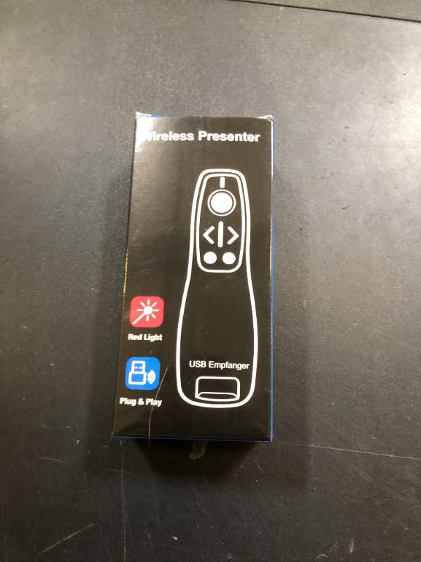 Photo 1 of 2-in-1 USB Type C Presentation Clicker Wireless Presenter Remote for PowerPoint, Powerpoint Clicker with Volume Control PowerPoint Slide Advancer for Mac, Computer, Laptop-E600