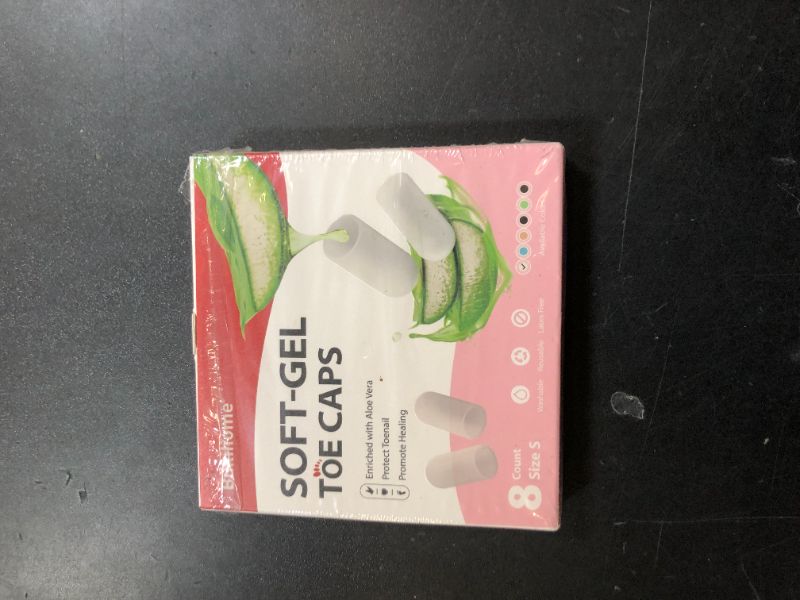 Photo 1 of Gel Pinky Toe Sleeves Toe Protectors - Bukihome 8 Pack Silicone Toe Caps with Aloe Vera Extract - Toe Protections Cushions for Women & Men - Protect Corns, Blister