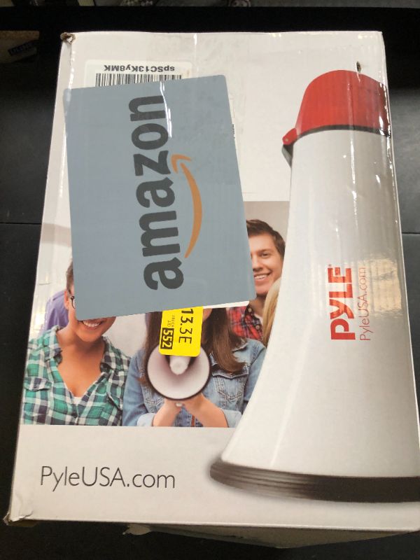 Photo 1 of Pyle Megaphone Speaker PA Bullhorn Built-in Siren - Adjustable Volume Control & 800 Yard Range - for Football, Soccer, Baseball, Hockey & Basketball Cheerleading Fans & Coaches or for Safety Drills