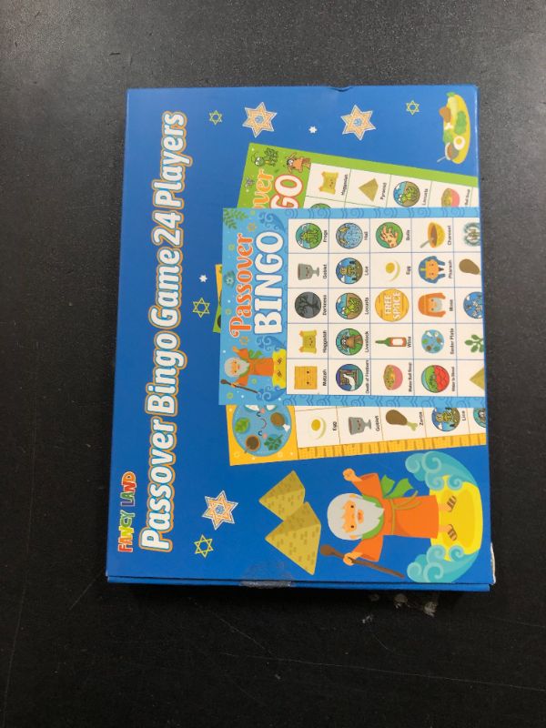 Photo 1 of Passover Bingo Game for Kids Adults 24 Players Passover Pesach Party Games Family Activities Decorations Favors Supplies