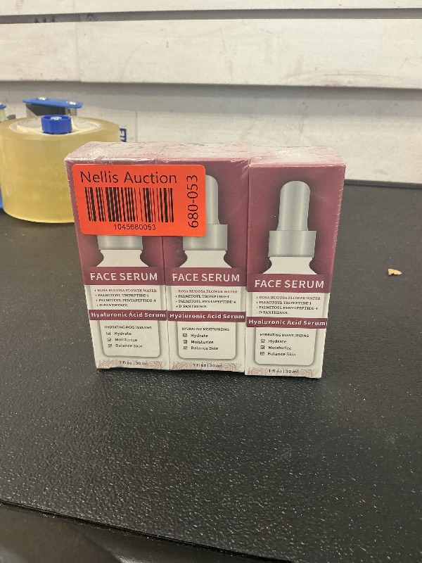 Photo 1 of LAKIBOLE 3 Pack 2% Hyaluronic Acid Serum with 5% Rosa Rugosa Flower Water for Enhanced Hydration & Skin Equilibrium (1fl.oz/30ml Each)