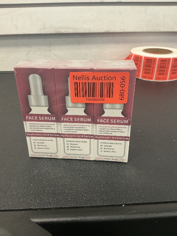 Photo 1 of LAKIBOLE 3 Pack 2% Hyaluronic Acid Serum with 5% Rosa Rugosa Flower Water for Enhanced Hydration & Skin Equilibrium (1fl.oz/30ml Each)