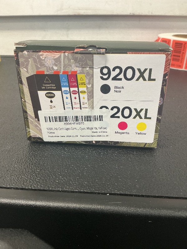 Photo 1 of 920XL Ink Cartridges Compatible for HP 920 XL Combo Pack Replacement for HP Officejet 6500 6500A 7000 7500A E709 Printer 4-Pack (Black, Cyan, Magenta, Yellow)