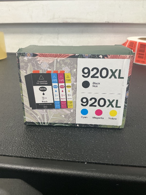 Photo 1 of 920XL Ink Cartridges Compatible for HP 920 XL Combo Pack Replacement for HP Officejet 6500 6500A 7000 7500A E709 Printer 4-Pack (Black, Cyan, Magenta, Yellow)