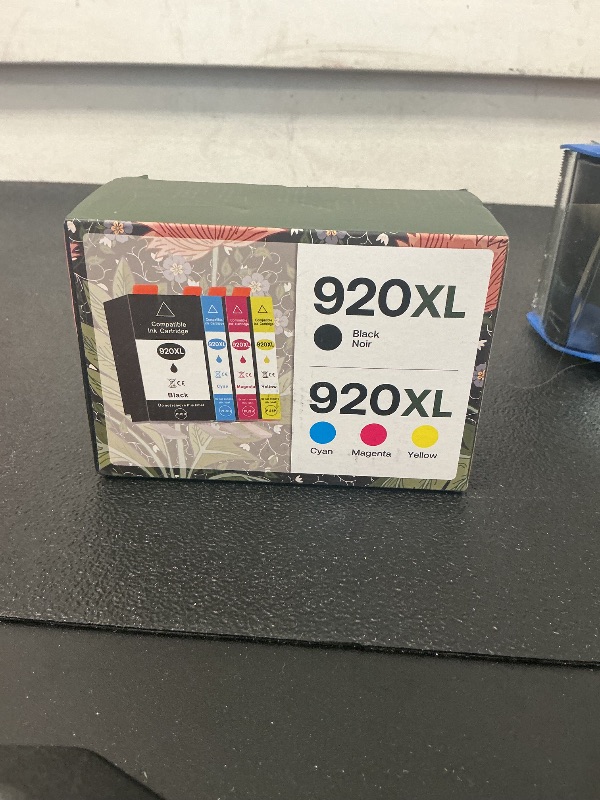 Photo 1 of 920XL Ink Cartridges Compatible for HP 920 XL Combo Pack Replacement for HP Officejet 6500 6500A 7000 7500A E709 Printer 4-Pack (Black, Cyan, Magenta, Yellow)