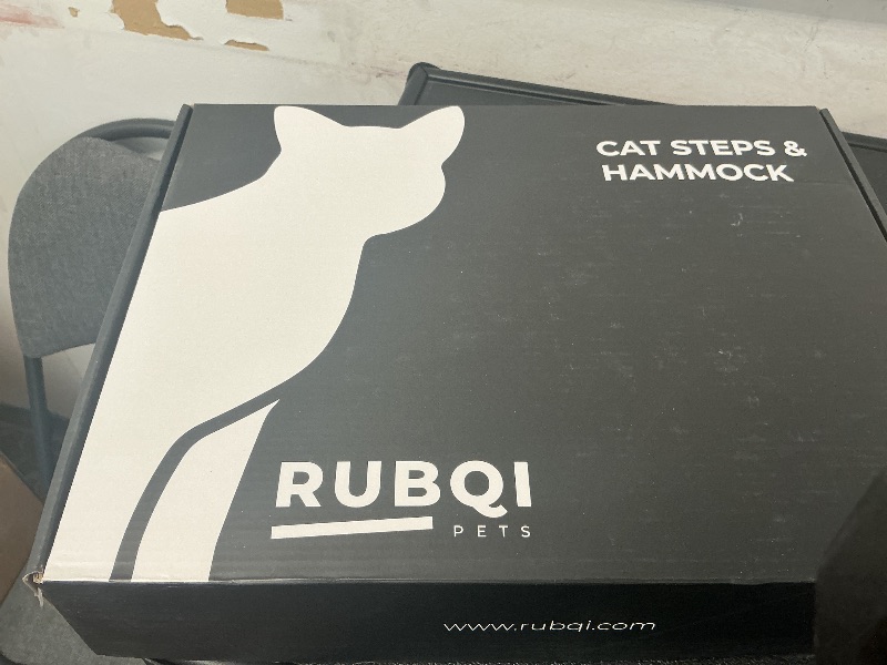 Photo 1 of RubQi Cat Wall Shelves with 3 Cat Climbing Steps, Premium Cat Shelves for Wall Sleeping, Climbing, and Playing - Elegant Cat Wall Furniture with Easy Installation - Stylish Cat Shelves & Perches