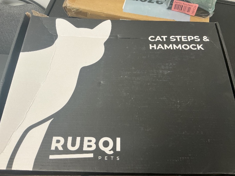 Photo 1 of RubQi Cat Wall Shelves with 3 Cat Climbing Steps, Premium Cat Shelves for Wall Sleeping, Climbing, and Playing - Elegant Cat Wall Furniture with Easy Installation - Stylish Cat Shelves & Perches