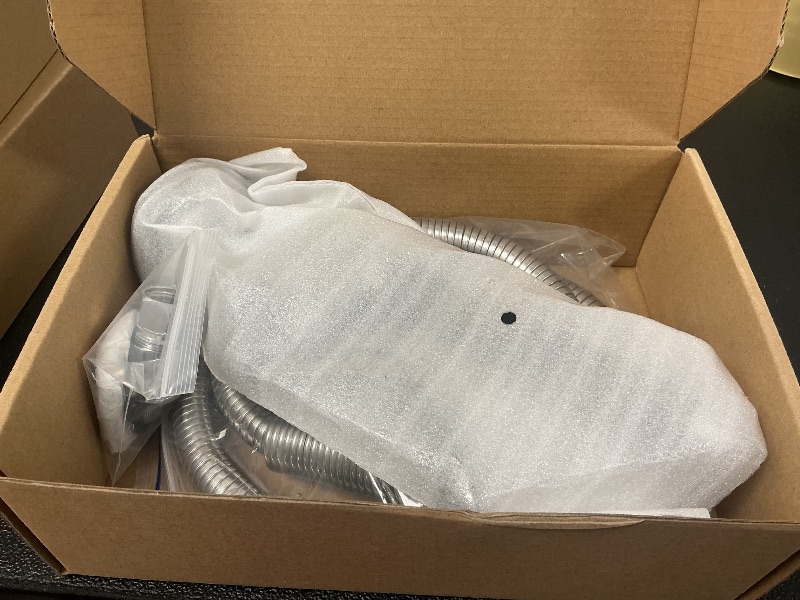 Photo 1 of Pre Rinse Spray Valve with 45" Flexible Pre Rinse Hose,Non-Slip Commercial Sink Sprayer with Flexible Stainless Steel Hose, Replacement for Commercial Kitchen Sink Faucet,Black