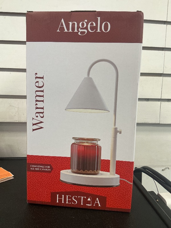 Photo 1 of Hestia Angelo Candle Warmer Lamp - Candle Lamp Warmer with Timer & 3 Wick Candles, Height Adjustable, Electric Candle Lamp with Scented Wax Yankee Candle Jar, Gifts for Mom, (Black, Timer)