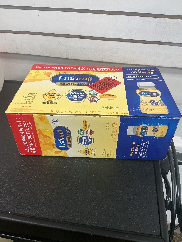 Photo 1 of Enfamil NeuroPro Ready to Feed Baby Formula, Ready to Use, Brain and Immune Support with DHA, Iron and Prebiotics, Non-GMO, 6 Fl Oz, 6 Bottles