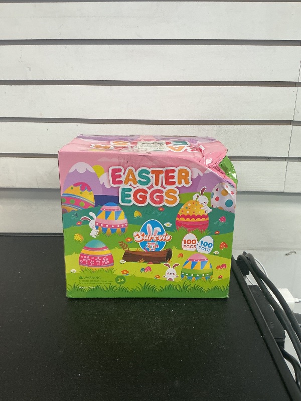 Photo 1 of 100 Pack Prefilled Easter Eggs with Assorted Toys Inside 6 Surprise Golden Eggs, 100 Plastic Easter Eggs Fillers with Fidget Toys, Easter Basket Stuffers Easter Hunt Party Favors for Kids Boys Girls
