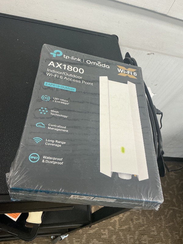 Photo 1 of TP-Link EAP610-Outdoor Access Point Mesh, Omada True WiFi6 AX1800 Gigabit, Seamless Roaming, MU-MIMO PoE+ Powered IP67 Multiple SDN Controller Remote & App Control Support RE Mode