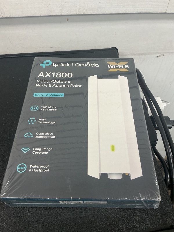 Photo 1 of TP-Link EAP610-Outdoor Access Point Mesh, Omada True WiFi6 AX1800 Gigabit, Seamless Roaming, MU-MIMO PoE+ Powered IP67 Multiple SDN Controller Remote & App Control Support RE Mode
