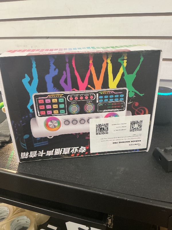 Photo 1 of Portable Karaoke Machine Bluetooth Speaker with 2 Microphones Wireless Audio Interface Home Use Indoor Outdoor Party Singing, Live Streaming with PC, Smartphone (S900)
