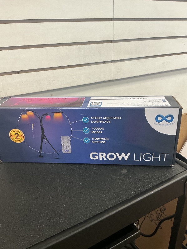 Photo 1 of Everlasting Comfort Grow Lights for Indoor Plants Full Spectrum - Plant Lights for Indoor Growing (4 Lamps), 3-18 Hour Timer, Adjustable 62" Tripod, LED Grow Lights, Plant Light for Seed Starting
