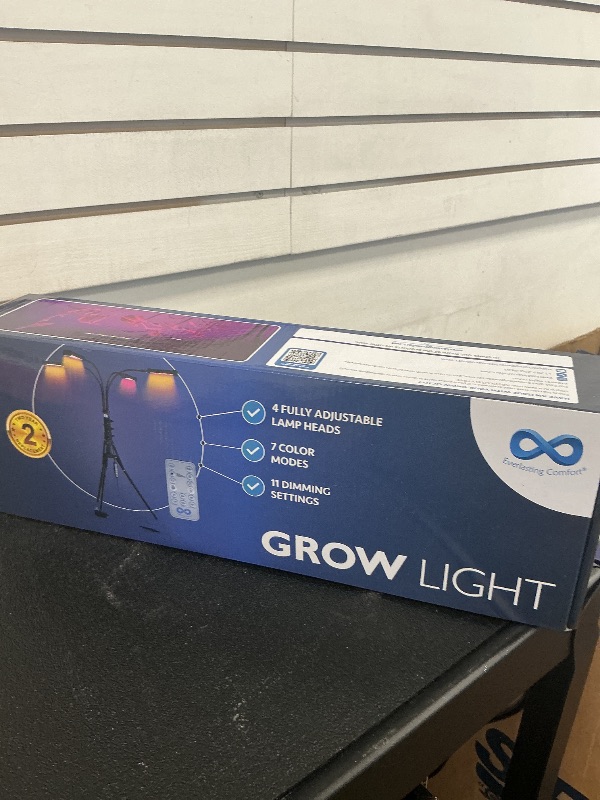 Photo 1 of Everlasting Comfort Grow Lights for Indoor Plants Full Spectrum - Plant Lights for Indoor Growing (4 Lamps), 3-18 Hour Timer, Adjustable 62" Tripod, LED Grow Lights, Plant Light for Seed Starting
