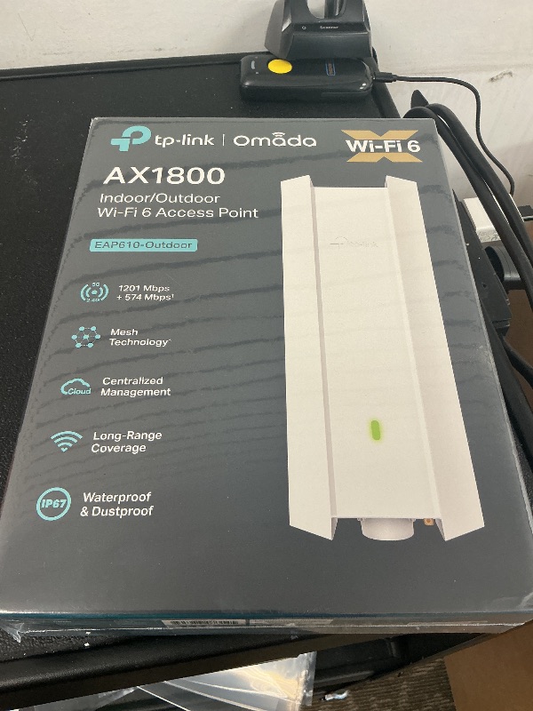 Photo 1 of TP-Link EAP610-Outdoor Access Point Mesh, Omada True WiFi6 AX1800 Gigabit, Seamless Roaming, MU-MIMO PoE+ Powered IP67 Multiple SDN Controller Remote & App Control Support RE Mode