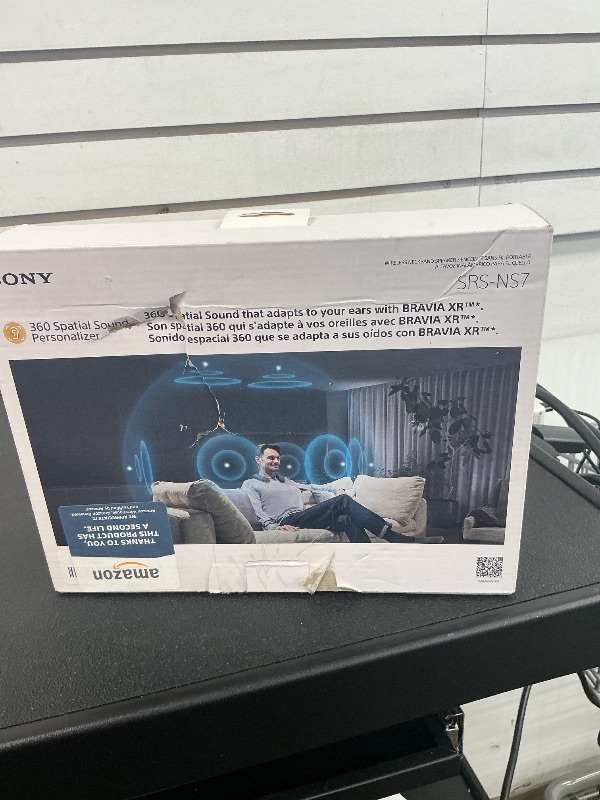 Photo 1 of Sony SRS-NS7 Neckband Bluetooth Speaker/headphone for TV listening with personalized home theater audio, Built-in mic, 12 Hour Battery Life, IPX4 Splash-Resistant