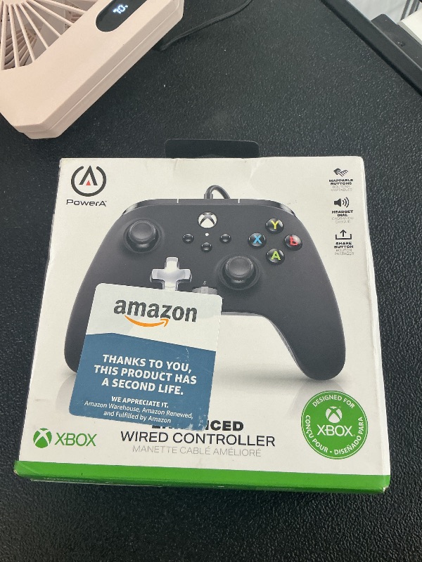 Photo 1 of PowerA Enhanced Wired Controller for Xbox - Black, Gamepad, Wired Video Game Controller, Gaming Controller, Xbox Series X|S, Xbox One - Xbox Series X (Renewed)