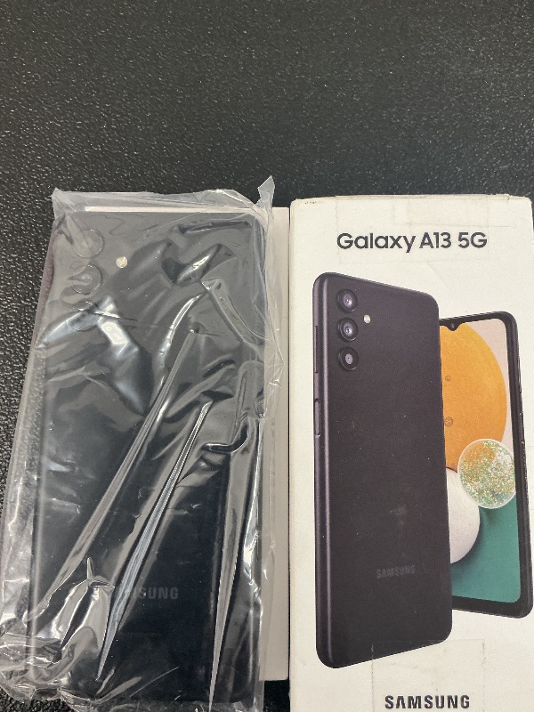 Photo 1 of SAMSUNG Galaxy A13 5G Cell Phone, Factory Unlocked Android Smartphone, 64GB, Triple Lens Camera, Infinity Display Screen, Long Battery Life, Expandable Storage, US Version, Black