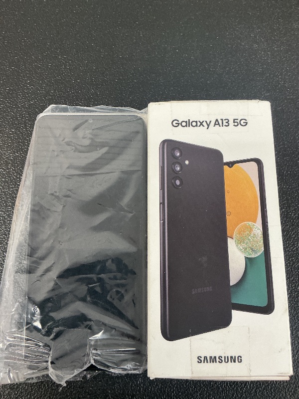 Photo 1 of SAMSUNG Galaxy A13 5G Cell Phone, Factory Unlocked Android Smartphone, 64GB, Triple Lens Camera, Infinity Display Screen, Long Battery Life, Expandable Storage, US Version, Black