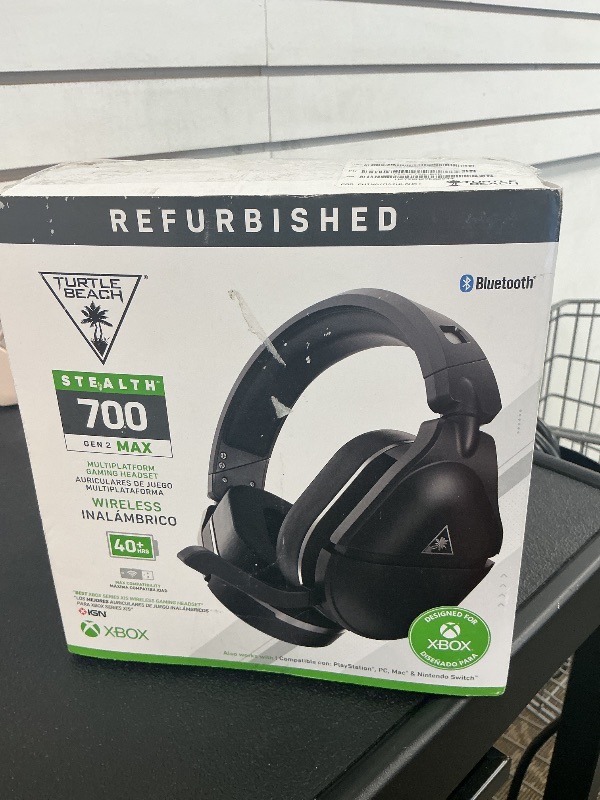 Photo 1 of Turtle Beach Stealth 700 Gen 2 MAX Multiplatform Amplified Wireless Gaming Headset - Xbox Series X|S, Xbox One, PS5, PS4, PC – Bluetooth, 40-Hr Battery, 50mm Speakers- Black (Renewed)