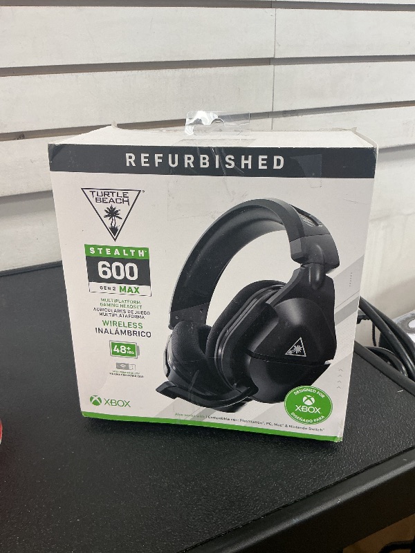 Photo 1 of Turtle Beach Stealth 600 Gen 2 MAX Multiplatform Amplified Wireless Gaming Headset for Xbox Series X|S, Xbox One, PS5, PS4, Windows 10 & 11 PCs & Nintendo Switch - 48+ Hour Battery – Black (Renewed)