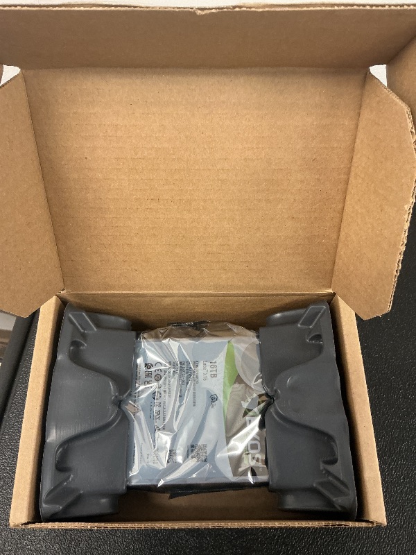 Photo 1 of Seagate Exos X18 16TB Enterprise HDD - CMR 3.5 Inch Hyperscale SATA 6Gb/s, 7200 RPM, 512e and 4Kn FastFormat, Low Latency with Enhanced Caching (ST16000NM000J)