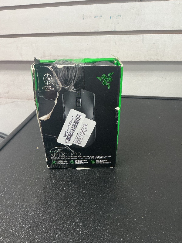 Photo 1 of Razer Viper V3 Pro Wireless Esports Gaming Mouse: Symmetrical - 54g Lightweight - 8K Polling - 35K DPI Optical Sensor - Gen3 Optical Switches - 8 Programmable Buttons - 95 Hr Battery - Black