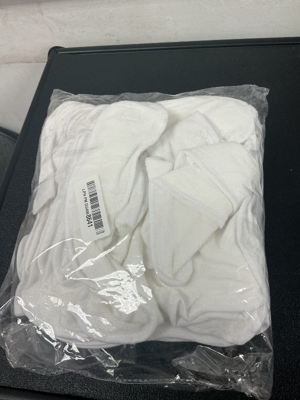 Photo 1 of Geyoga 20 Pieces Sublimation Blanks White Bibs for Baby Decorating Washable Reusable Fabric Bibs (White)