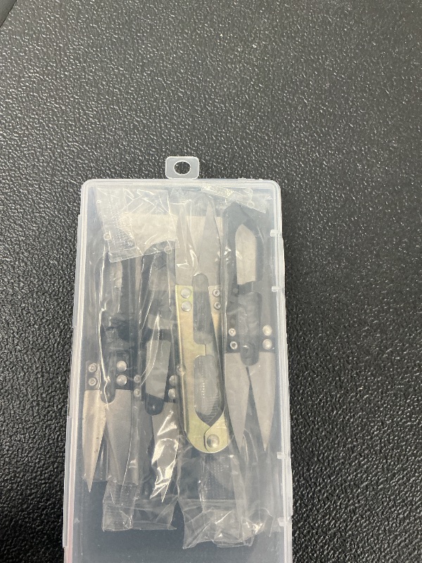 Photo 1 of ZTOES 4-Piece Sewing Scissors - U-Shaped Yarn & Thread Snips, Crochet & Gardening Clippers, Mini DIY Art Project Supplies