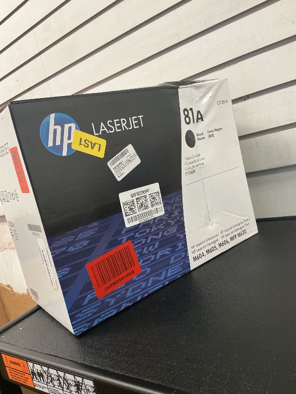 Photo 1 of HP 81A CF281A Toner Cartridge Black