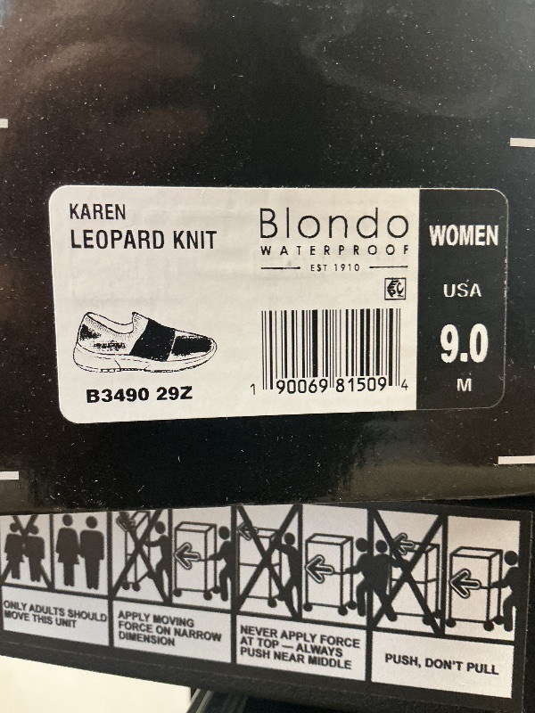 Photo 1 of Blondo Women's Karen Sneaker, Leopard Knit, 9