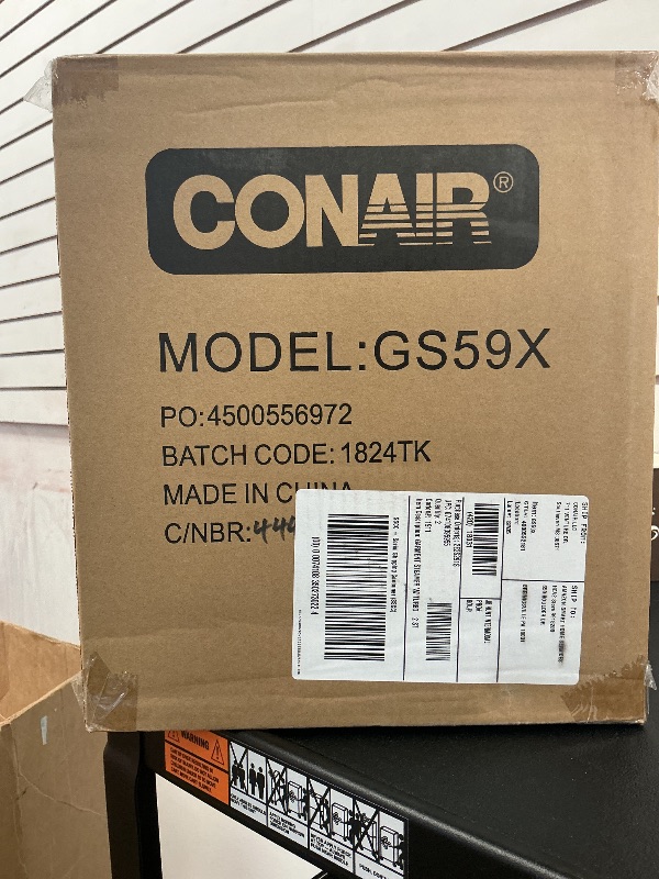 Photo 1 of Conair Handheld Garment Steamer for Clothes, Turbo ExtremeSteam 1875W, Portable Handheld Design, Strong Penetrating Steam, White / Champagne