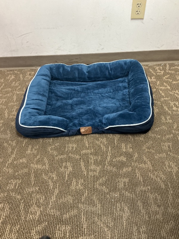 Photo 1 of Bedsure Orthopedic Dog Bed for Medium Dogs - Waterproof Dog Sofa Beds Medium, Supportive Foam Pet Couch Bed with Removable Washable Cover, Waterproof Lining and Nonskid Bottom, Navy Blue