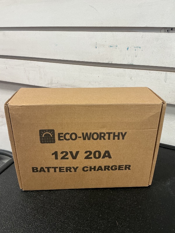 Photo 1 of ECO-WORTHY 12V 20A Lithium Battery Charger 14.6V LiFePO4 Battery Charger with Quick Connector Automatic Smart & Maintenance for Deep Cycle Rechargeable Battery Boat RV