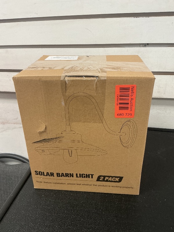 Photo 1 of CRIRY Solar Barn Light with 3 Lighting Modes and Motion Sensor, Outdoor Solar Gooseneck Wall Light IP65 Waterproof Solar Porch Lights, Outdoor Lighting for Barn Shed Farmhouse, Bulb Included,2-Packs