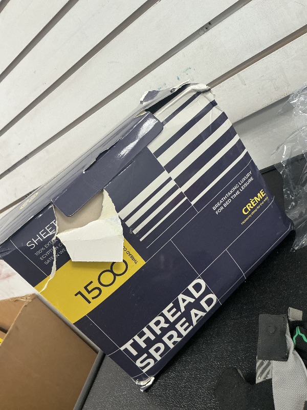 Photo 1 of THREAD SPREAD 100% Egyptian Cotton Sheets California King Size - 1500 Thread Count 4 PC Cal King Sheets Egyptian Cotton, Soft, Cooling Sateen Sheets, High Thread Count Sheets California King - Beige
