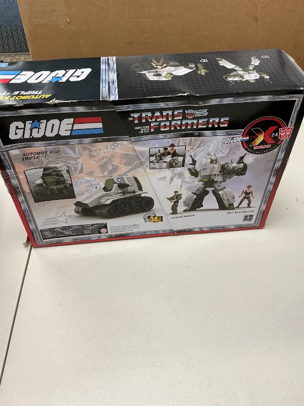 Photo 1 of Transformers Collaborative G.I. Joe x Autobot Kup Triple T 9-Inch Action Figure, O-Ring 3.75-inch SGT Slaughter & Leatherneck Action Figures 8+