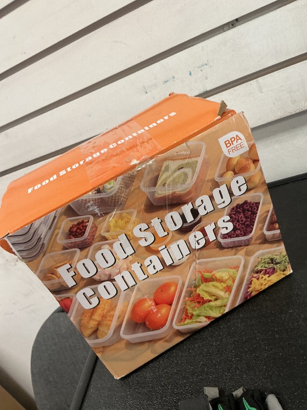 Photo 1 of 40 PCS Food Storage Containers with Lids Airtight (20 Containers & 20 Lids), Plastic Storage Meal Prep Container-Stackable 100% Leakproof & Microwave Organization and Storage Sets, Lunch Containers