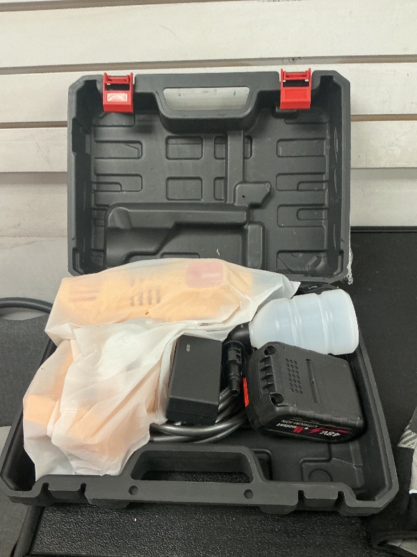 Photo 1 of 2025 Upgrade Cordless Pressure Washer, 900PSI Battery Powered Pressure Washer with 6-in-1 Nozzle, 10 Speed Adjustment, Remaining Battery Display, Portable Power Washer for Car/Garden/Floor/Yards.