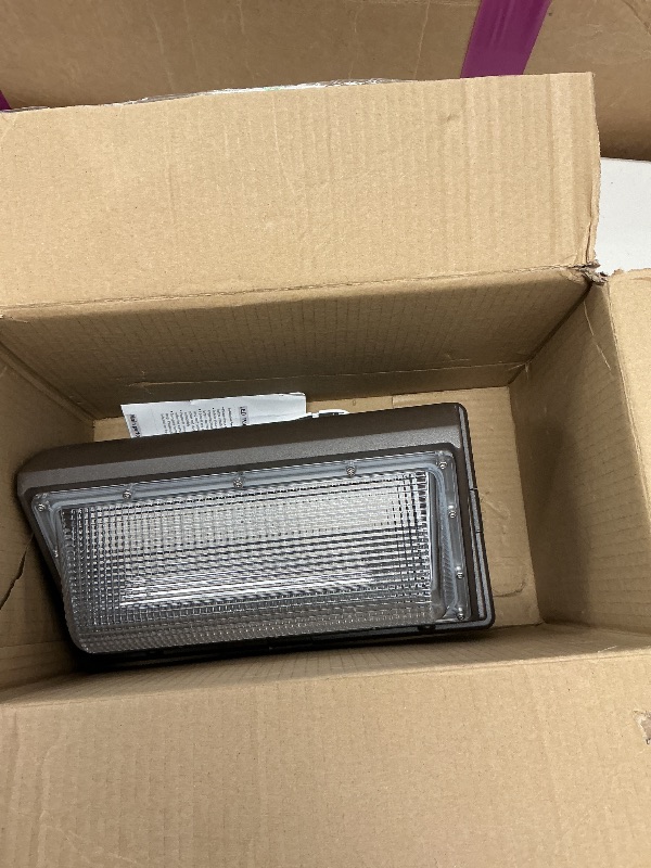 Photo 1 of LEDMO LED Wall Pack Light 150w Waterproof Ultra Bright Outdoor Lights Wall Mount 5000K 21000lm Commercial and Industrial Security Flood Lighting Exterior Fixture 100-277V Equivalent Energy Save