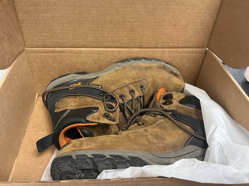 Photo 1 of Timberland PRO Men's Hypercharge 6 Inch Composite Safety Toe Waterproof Industrial Work Boot, Brown, 9 Wide