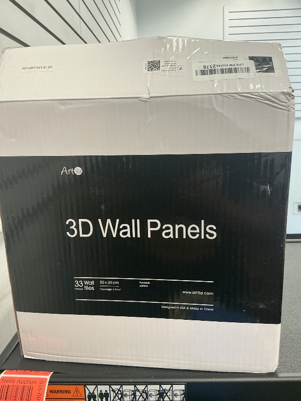 Photo 1 of Art3d Decorative 3D Wall Panels in Diamond Design, 12"x12" Matt Black for Home and Office Decor (33 Pack)