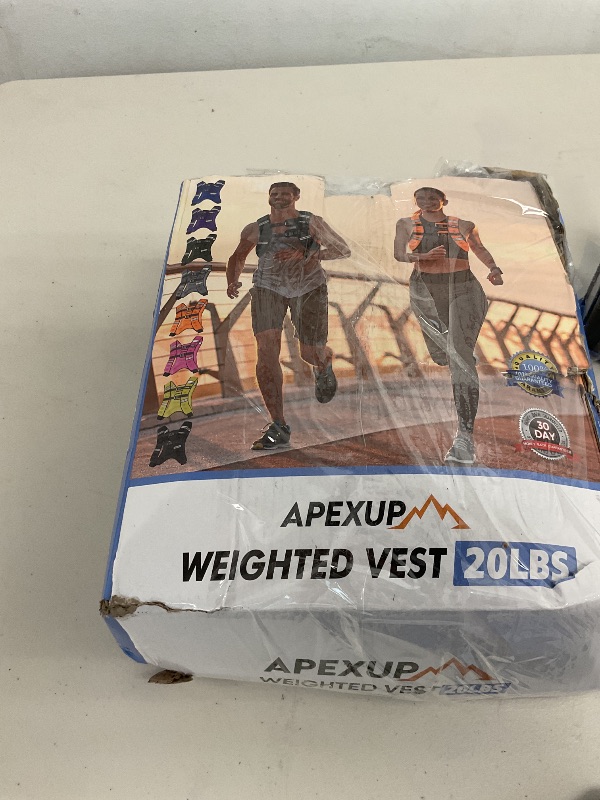 Photo 1 of APEXUP Weighted Vest with 5lbs/10lbs/15lbs/20lbs/25lbs/30lbs Weights and Reflective Stripe, Weight Vest Men Women for Workout, Strength Training, Running (Pink, 20lbs)