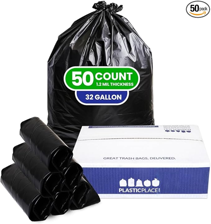 Photo 1 of Plasticplace 32 Gallon Trash Can Liners for Toter