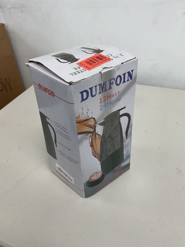 Photo 1 of 70 oz Thermal Coffee Carafe for keeping hot, Updated Carafe for hot liquid, Airpot Stainless Steel Thermos Urn Beverage Dispenser Vacuum Thermal Pot for Coffee, Hot Water,Keep Hot 12 Hour(silver)